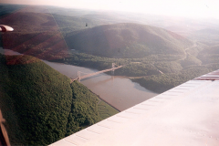 Aerial of Bear Mountain Bridge